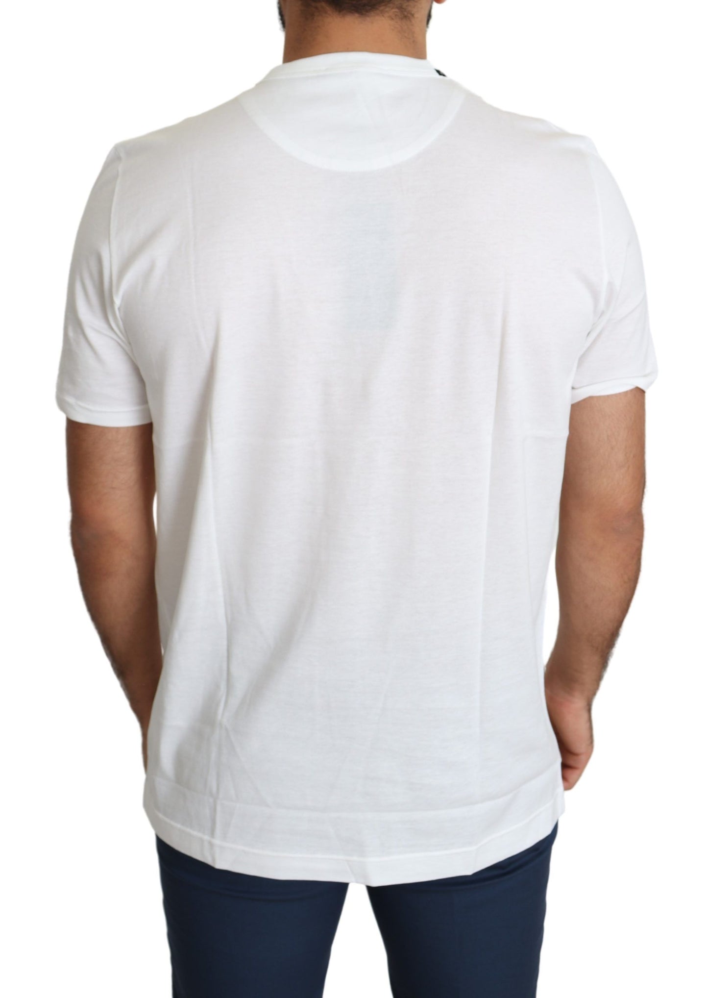 - Romantic Heart Print Crew Neck Tee
