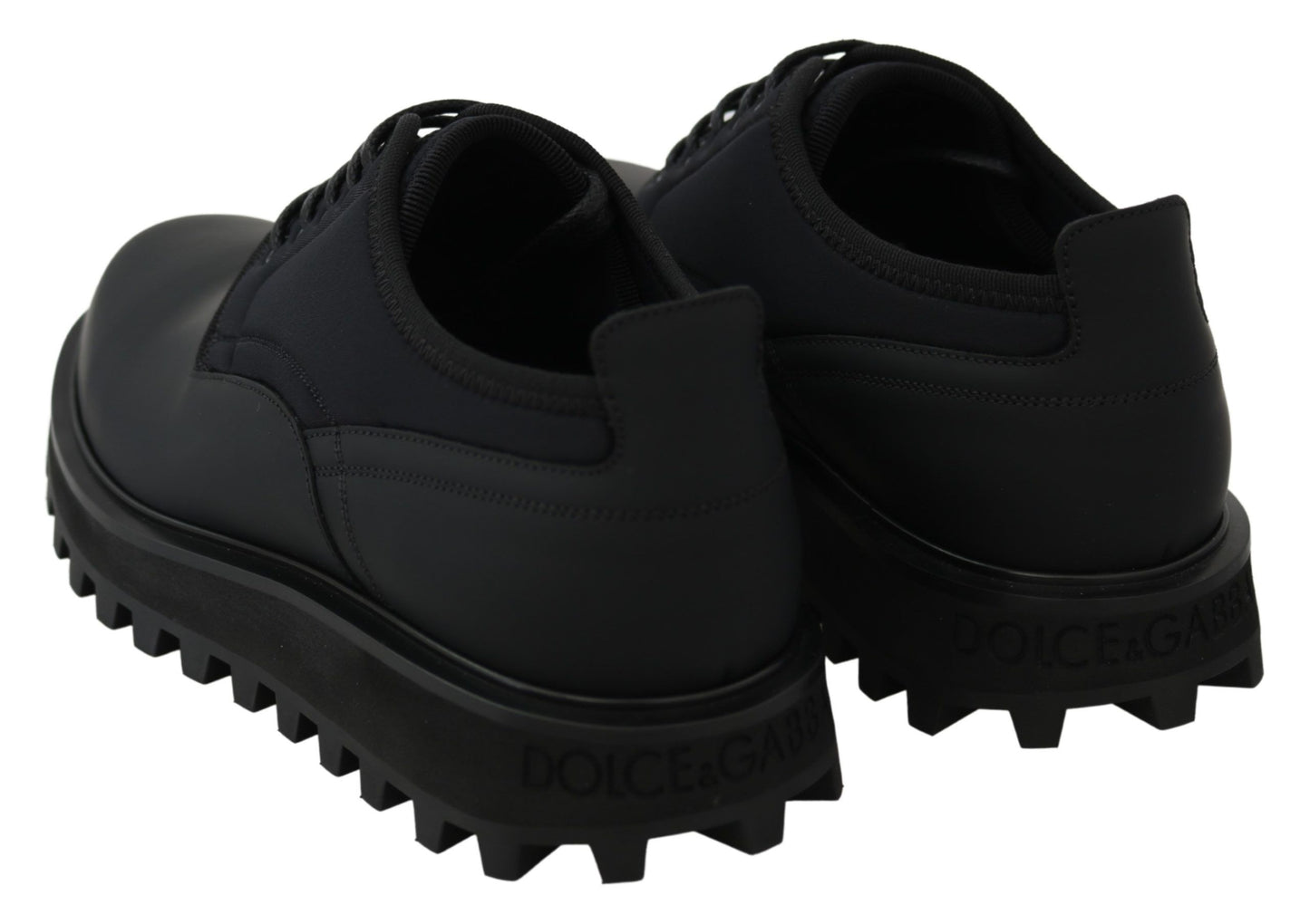 - Elegant Black Calfskin Derby Shoes
