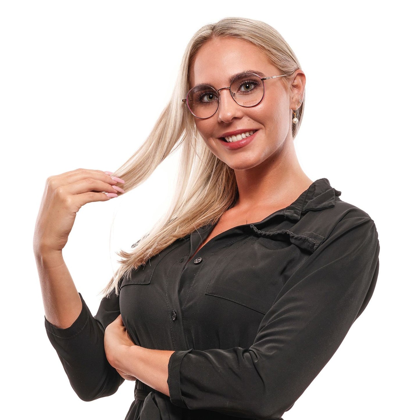 Emilio Pucci Women’s Optical Frames – Grey Square Frame, 50mm