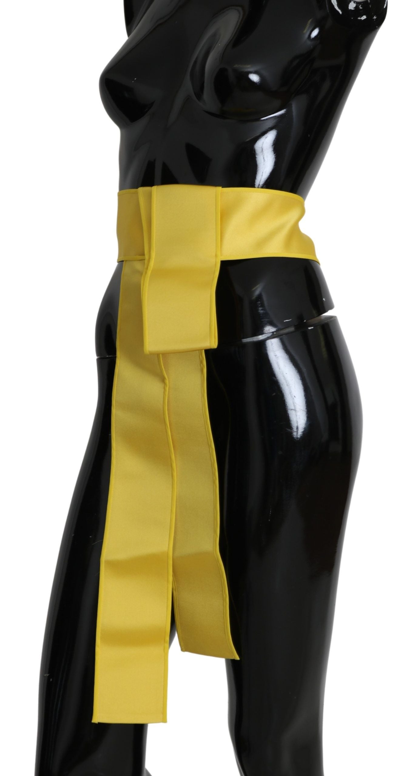 - Chic Silk Yellow Women's Elegant Belt