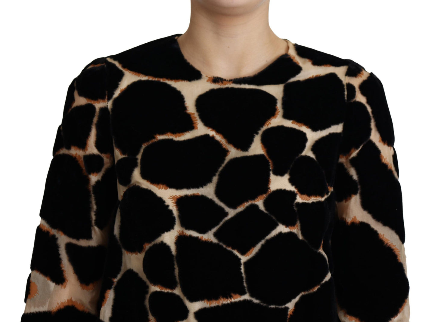 - Chic Giraffe Print Shift Mini Dress