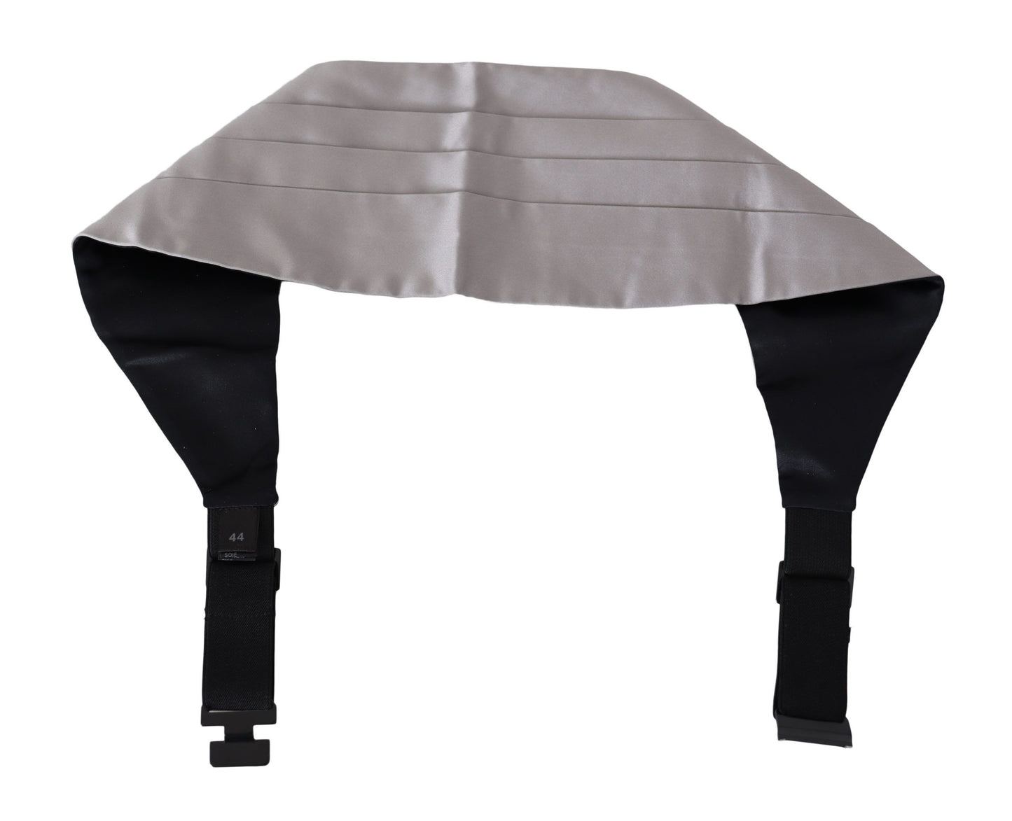 - Elegant Gray Silk Cummerbund
