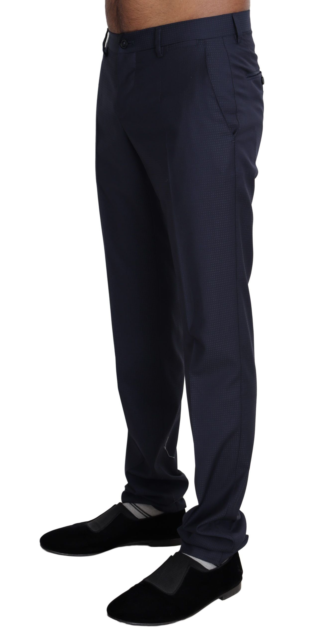 - Elegant Slim Fit Wool Blend Dress Pants