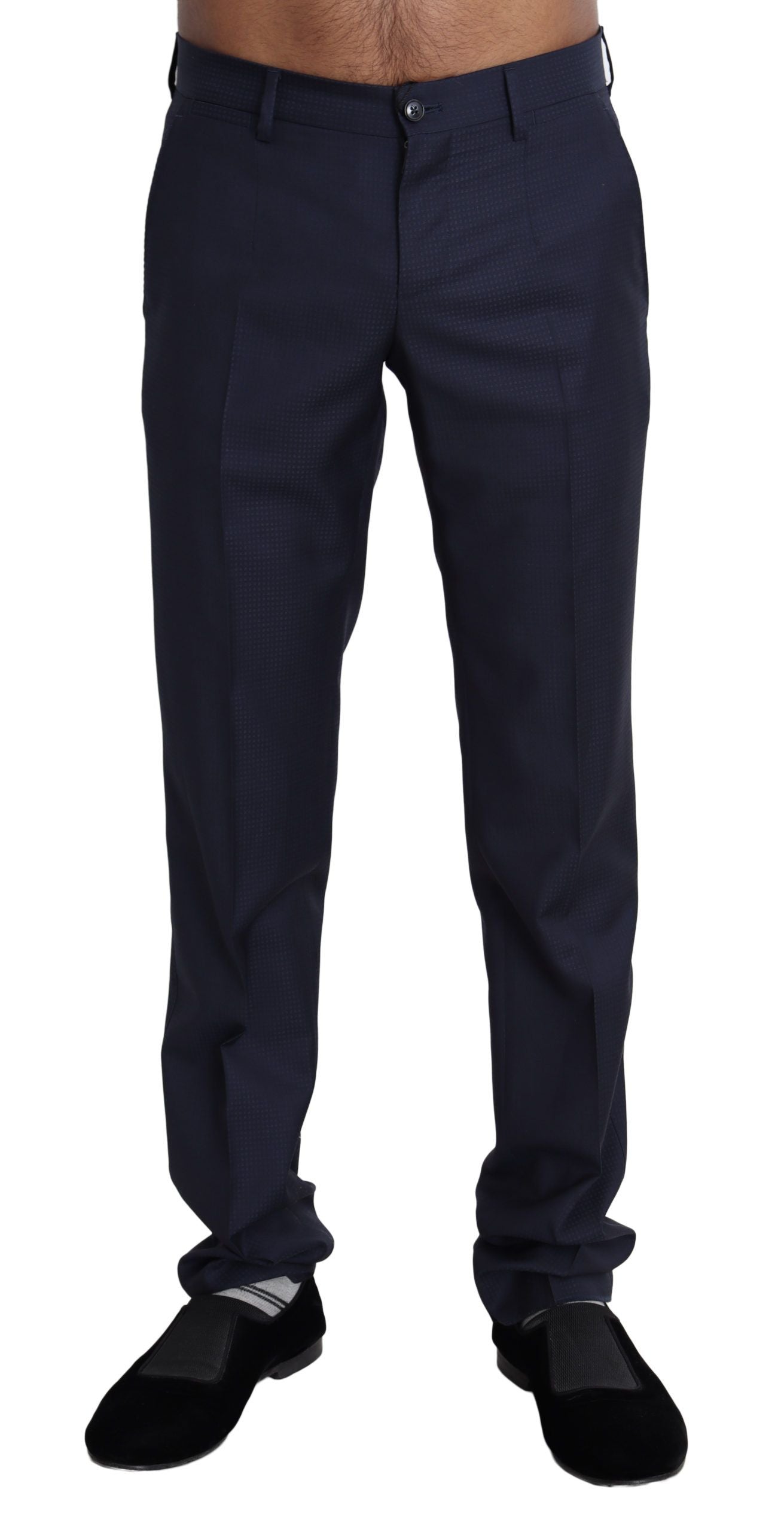 - Elegant Slim Fit Wool Blend Dress Pants