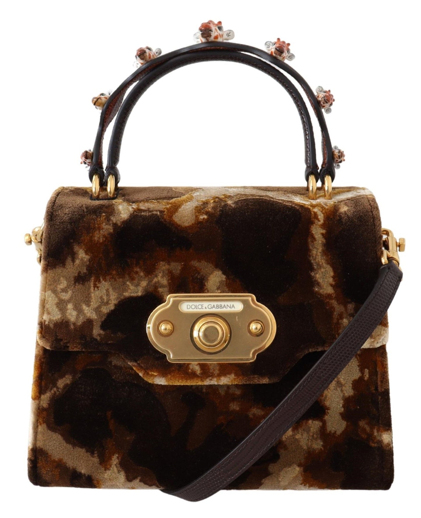 - Elegant Giraffe Pattern Welcome Bag with Gold Accents
