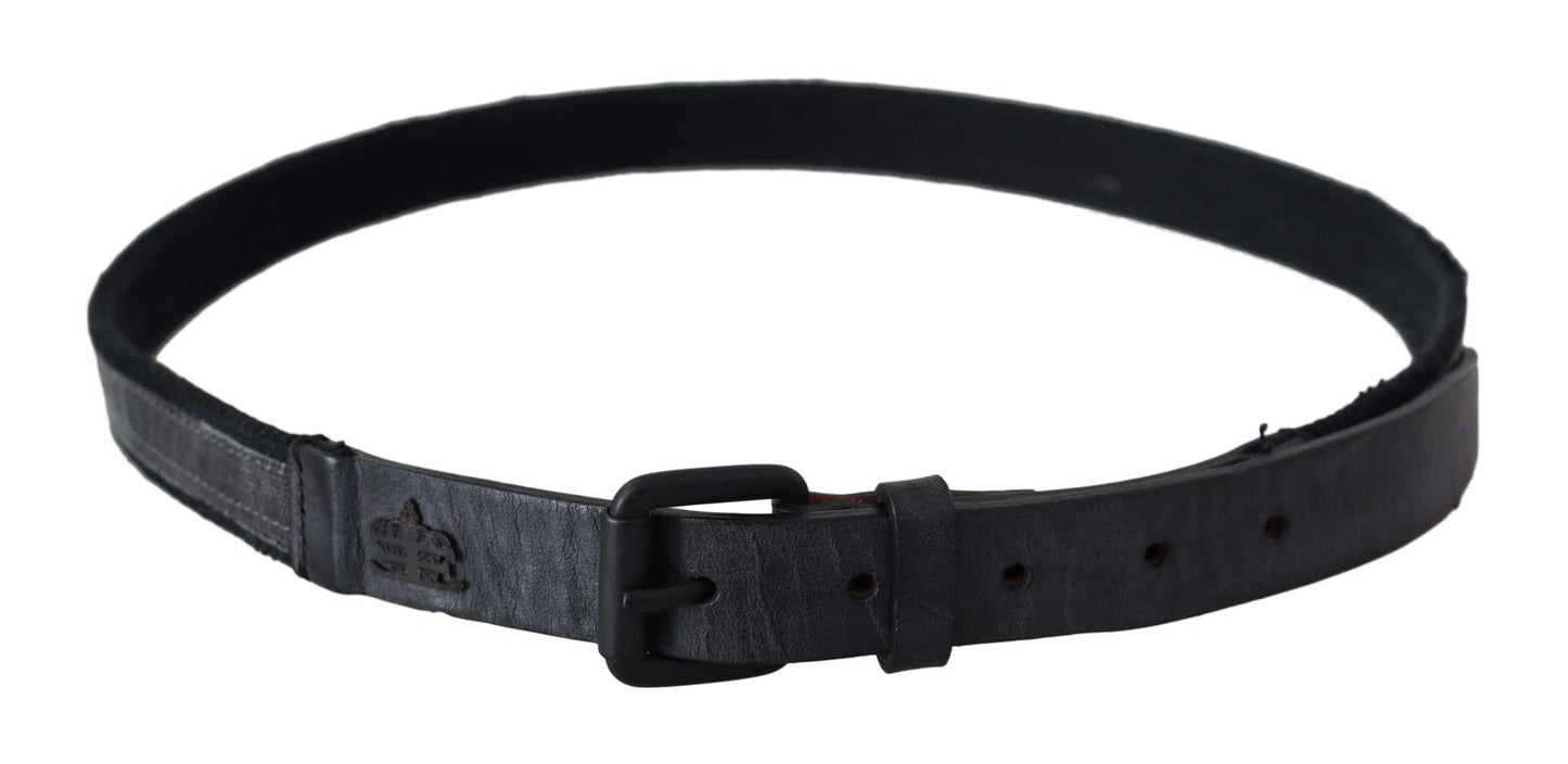 - Chic Black Leather Waist Belt