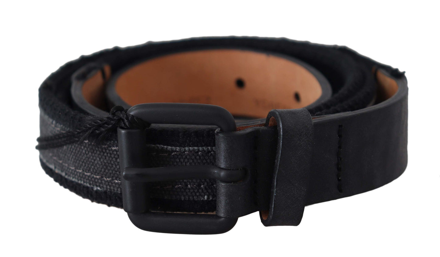 - Chic Black Leather Waist Belt