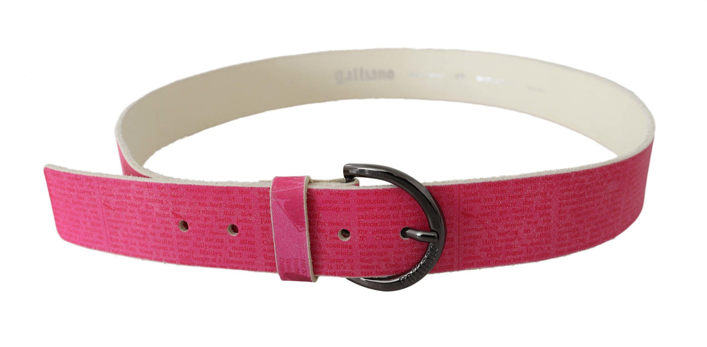 - Elegant Pink Leather Fashion Belt