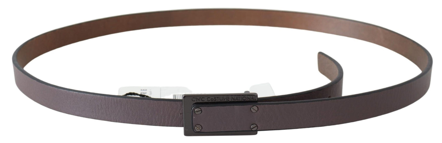 - Elegant Dark Brown Leather Belt