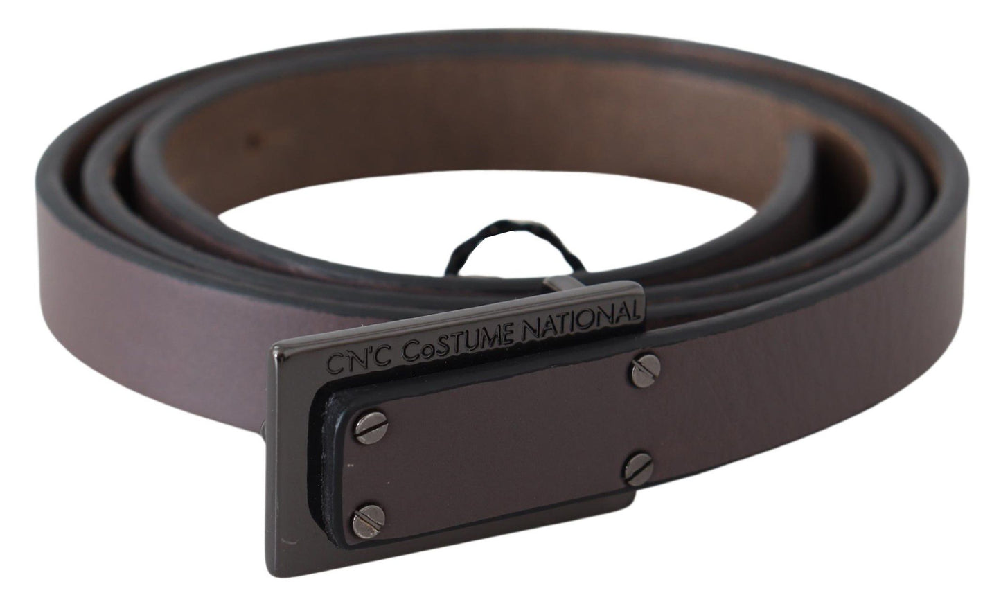 - Elegant Dark Brown Leather Belt