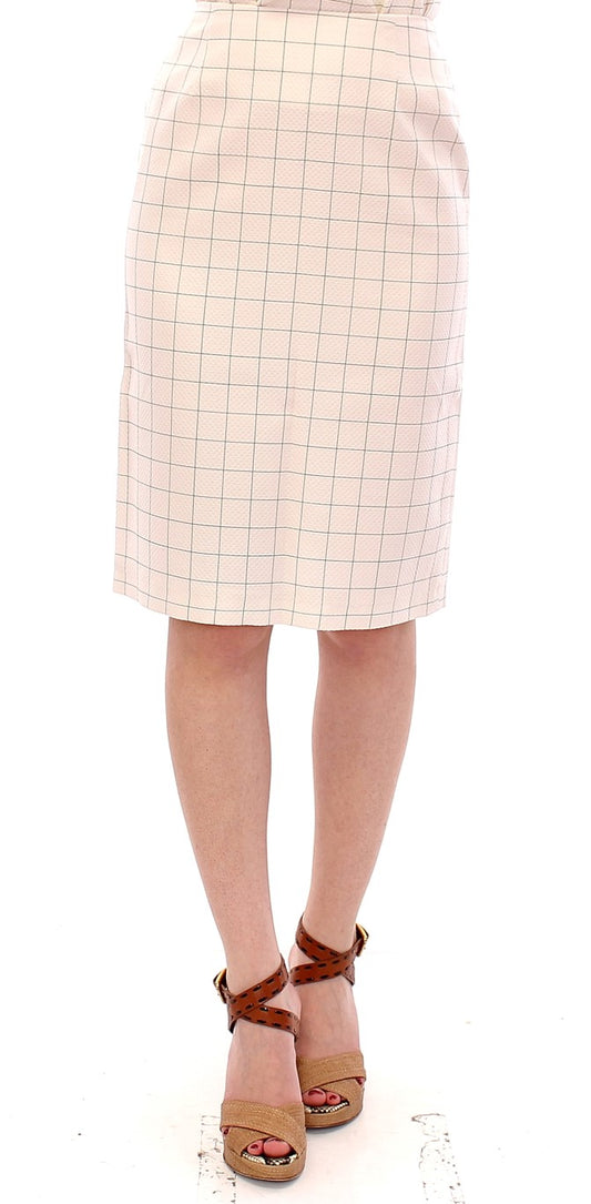 - Elegant White Pencil Skirt - Chic and Sophisticated