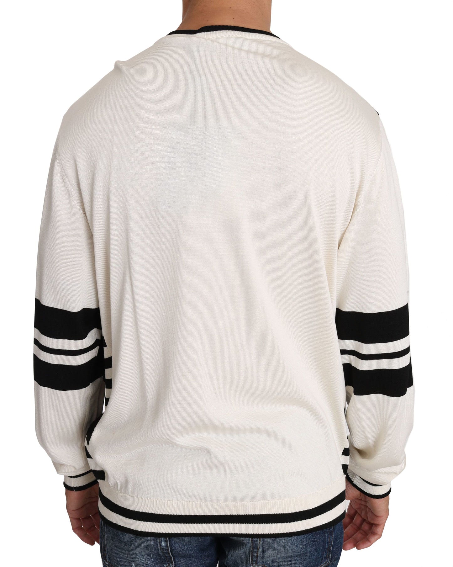 - New York Jazz Sequined Silk Sweater
