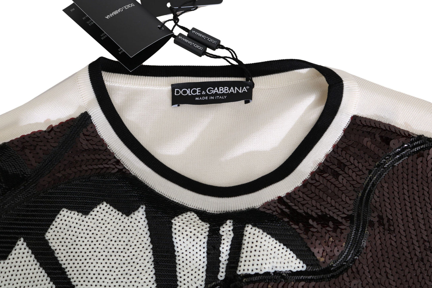 - New York Jazz Sequined Silk Sweater