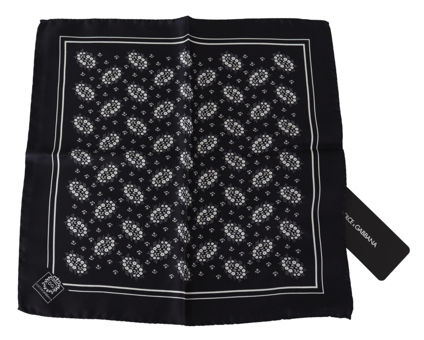 - Elegant Silk Patterned Pocket Square