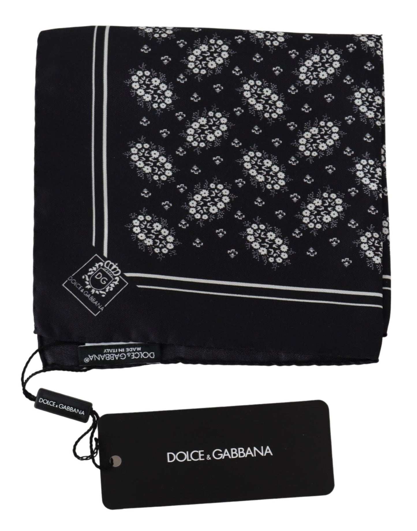 - Elegant Silk Patterned Pocket Square