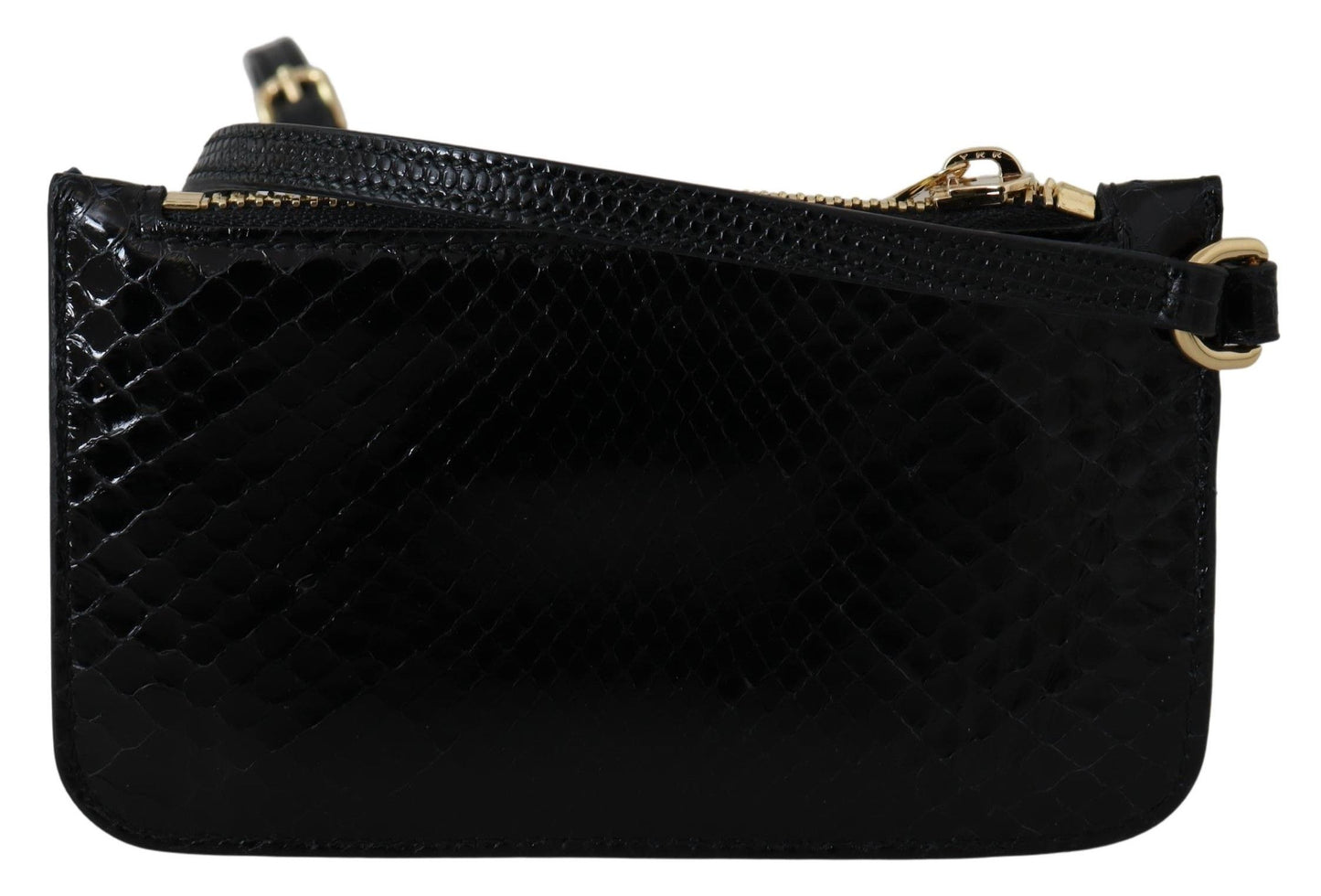 - Elegant Python Pattern Leather Wristlet Wallet