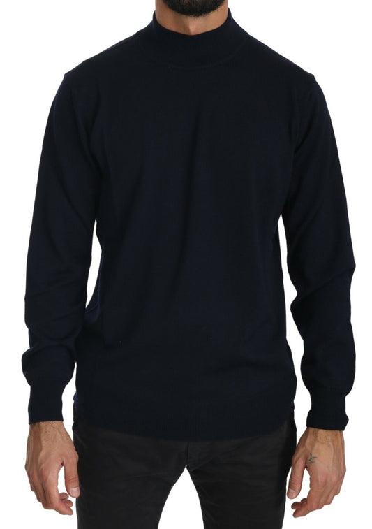 - Elegant Dark Blue Pullover Sweater