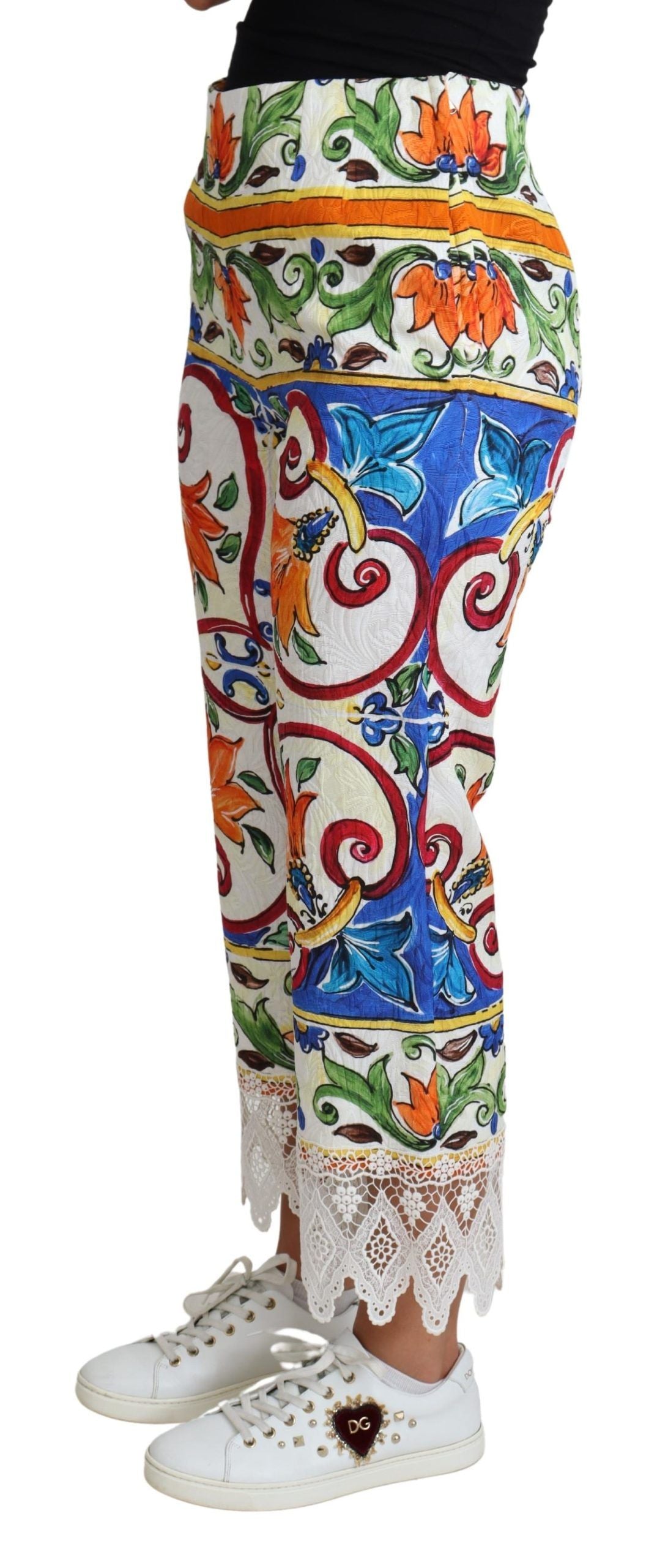 - Majolica High Waist Cropped Trousers