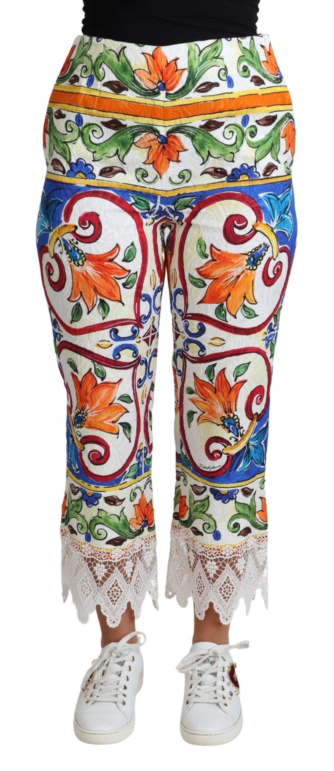 - Majolica High Waist Cropped Trousers