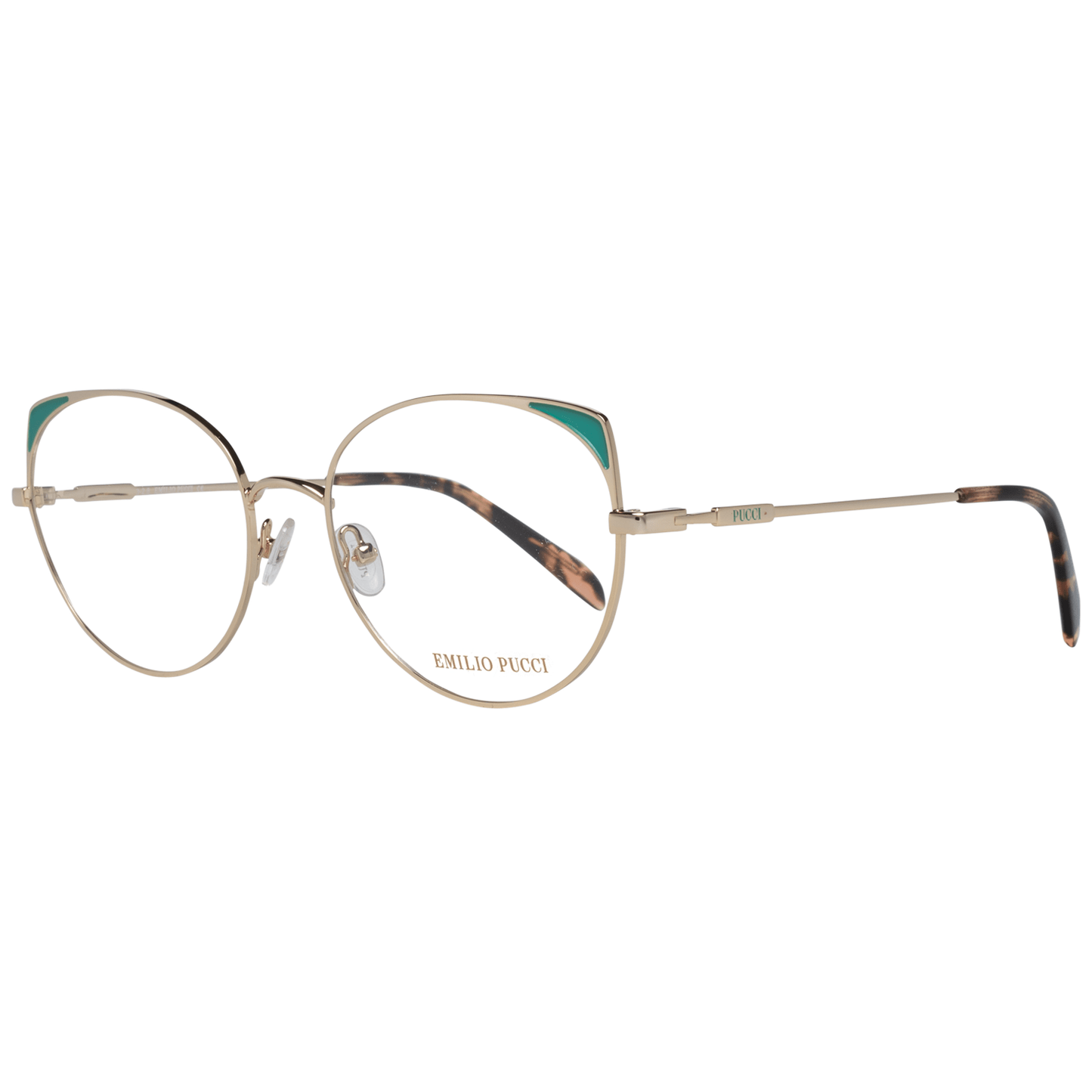 Emilio Pucci Women's Optical Frames – Gold Full-Rim, 54mm