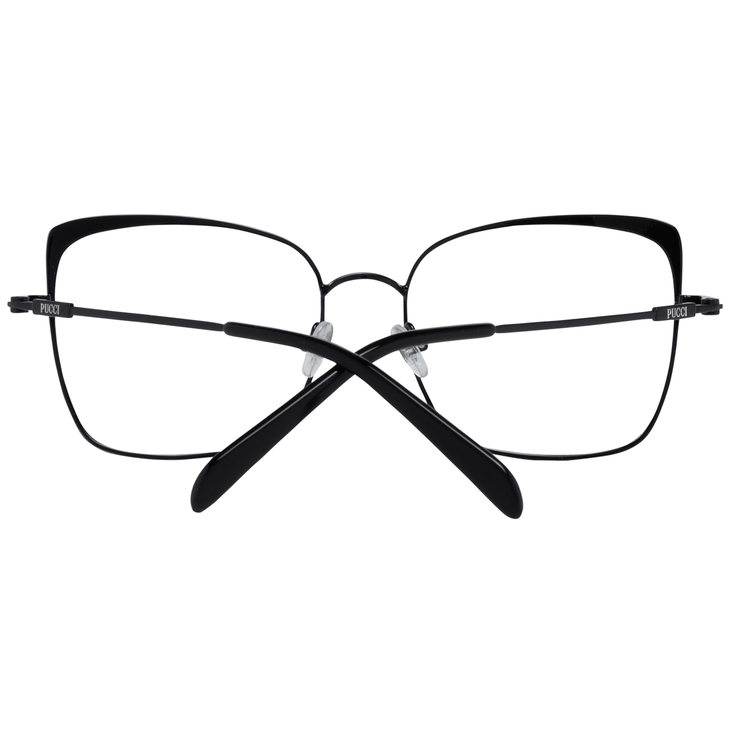 Emilio Pucci Women’s Black Optical Frames – Square Full-Rim, 55mm