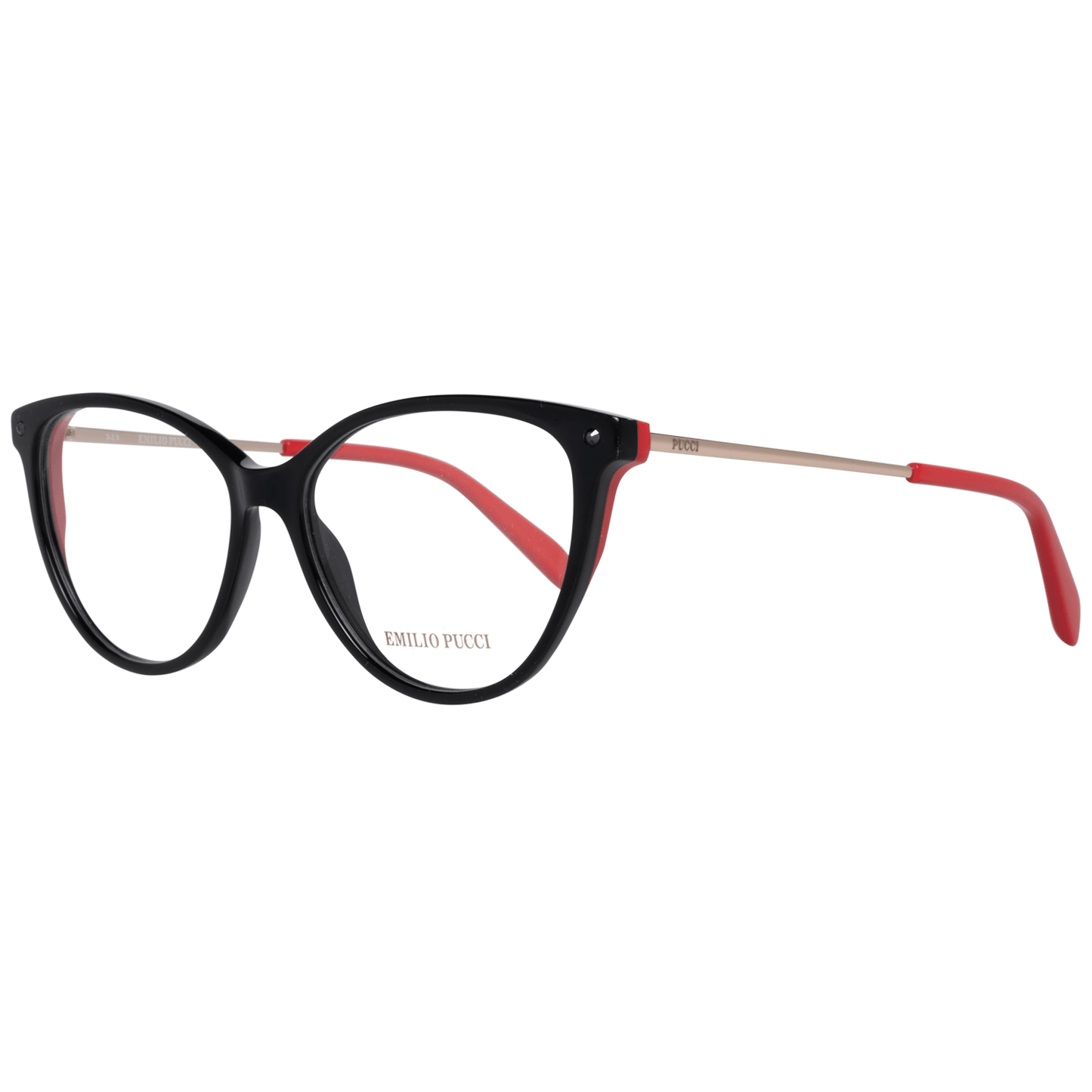 Emilio Pucci Women's Black Optical Frames – Square Full-Rim