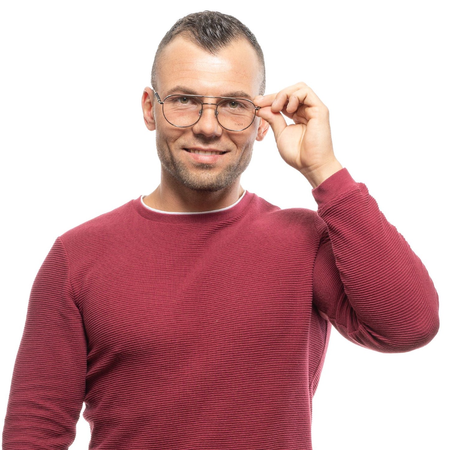 Tod's Silver Men’s Optical Frames – Designer Full-Rim Glasses