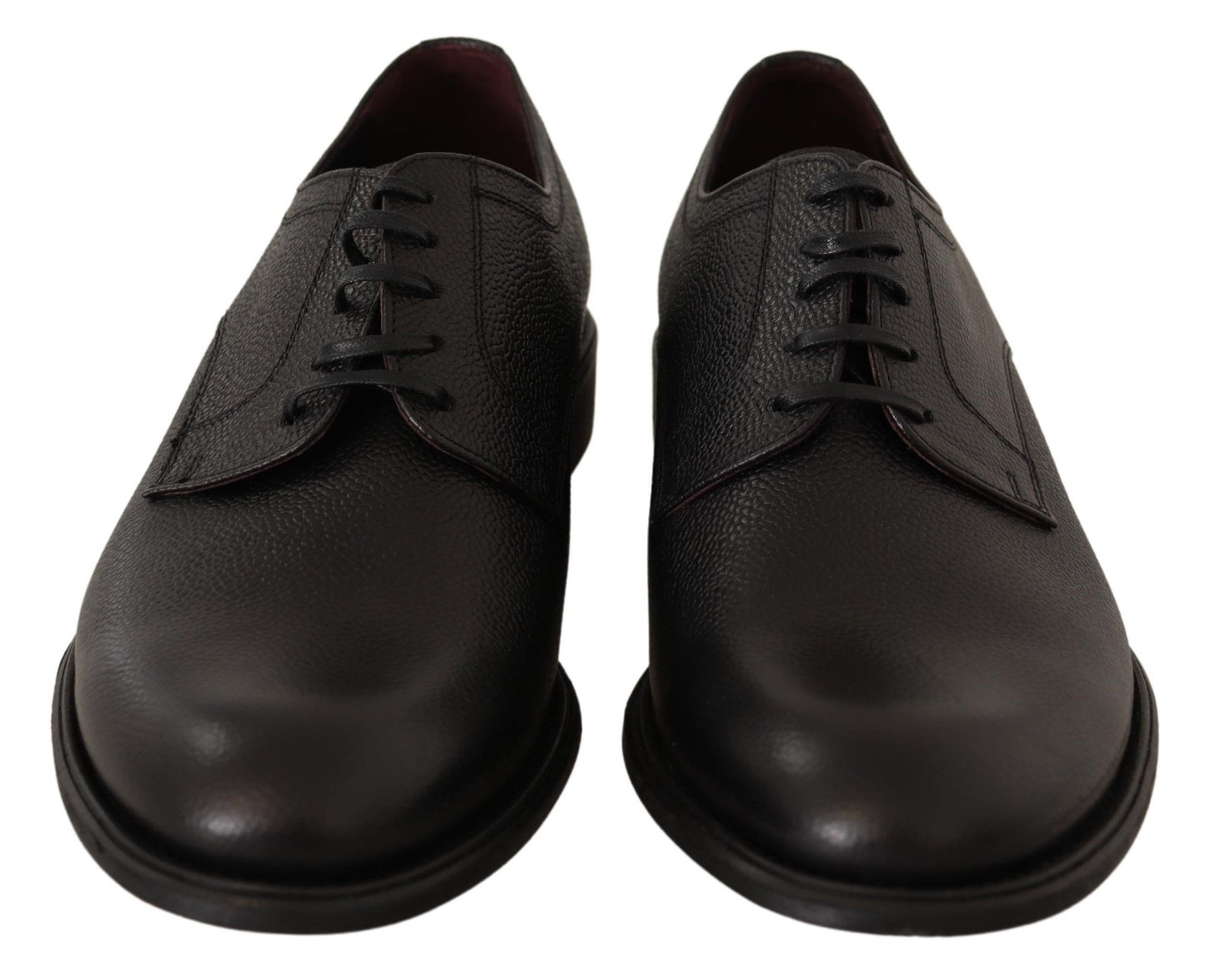 - Elegant Black Leather Derby Dress Shoes