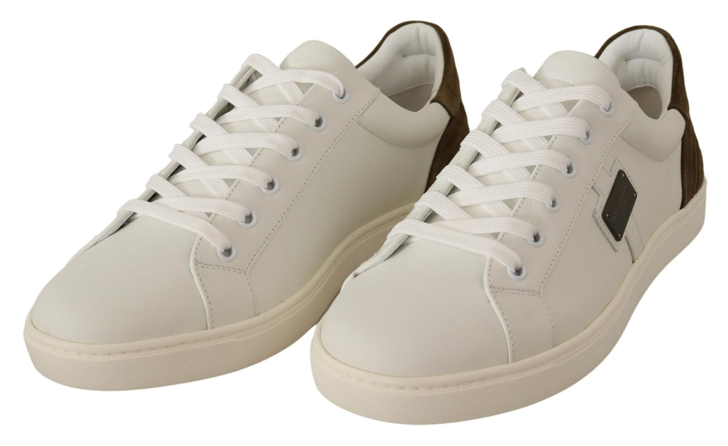 - Chic White Leather Sneakers for Men