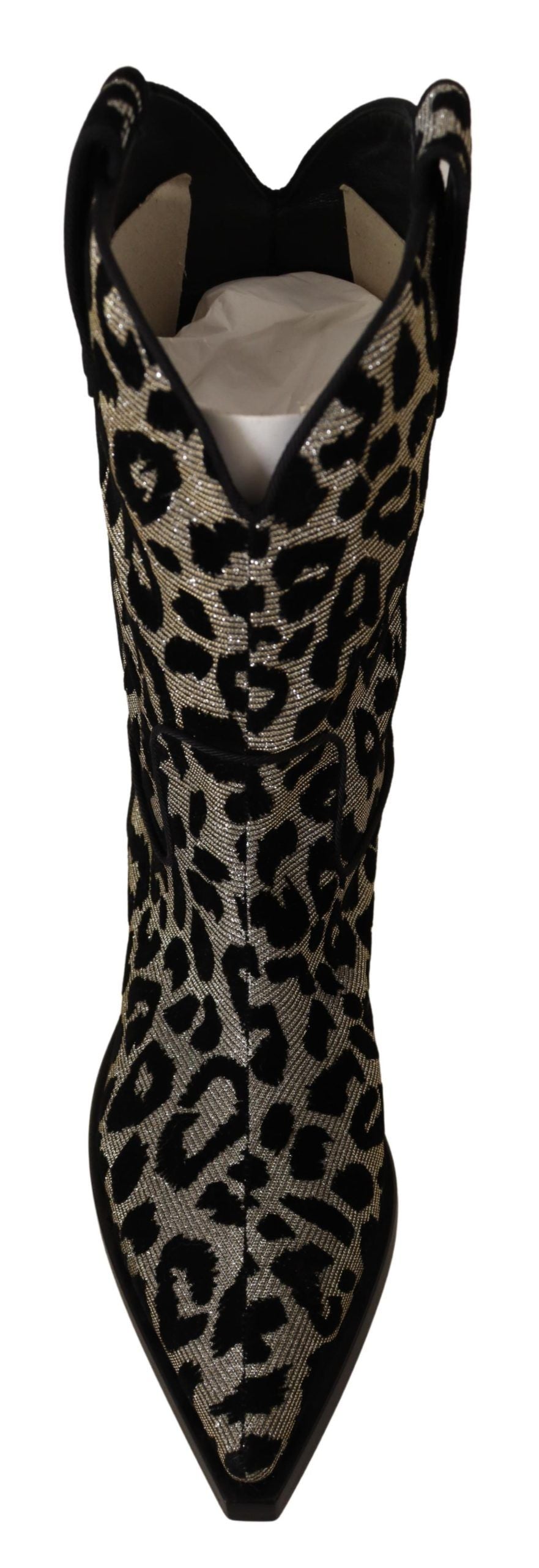 Dolce & Gabbana Leopard Print Cowboy Boots