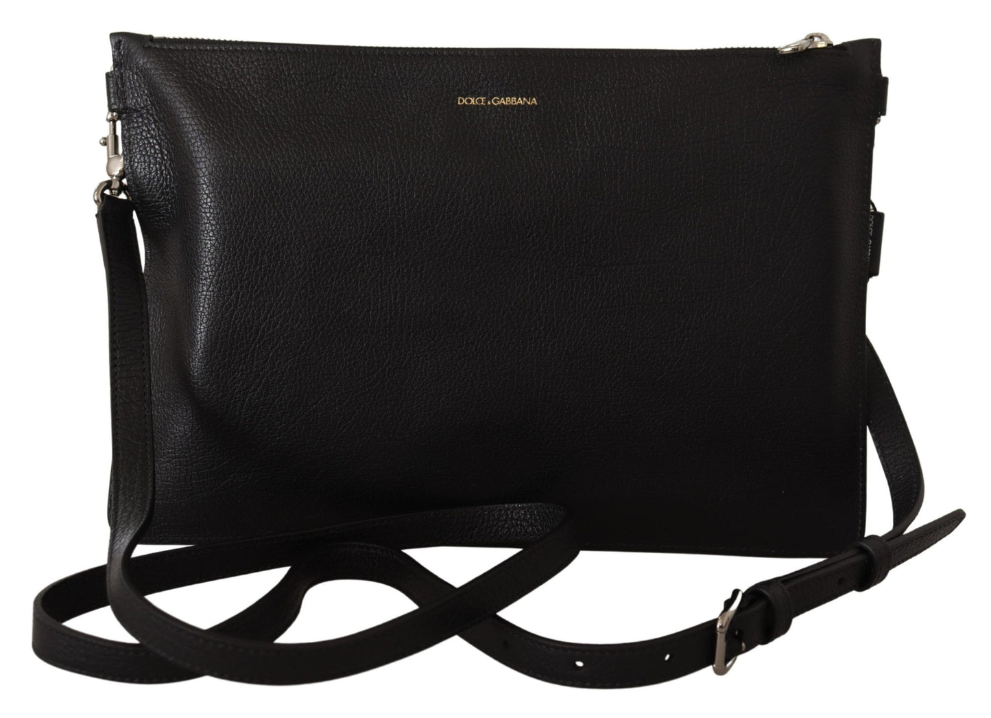 - Black and Brown Leather Sling Shoulder Bag