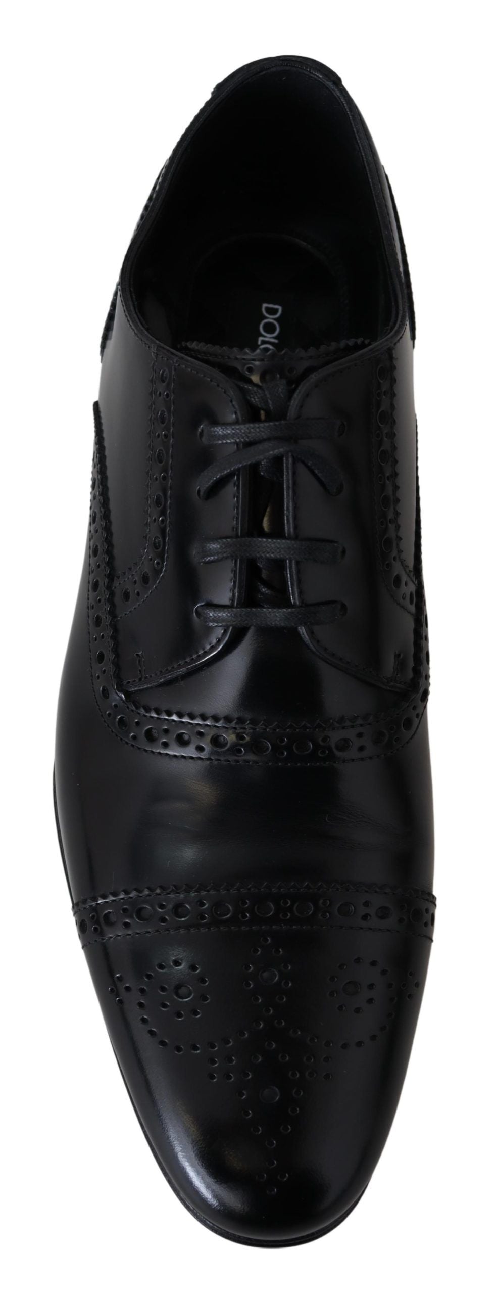 - Elegant Black Leather Formal Derby Shoes