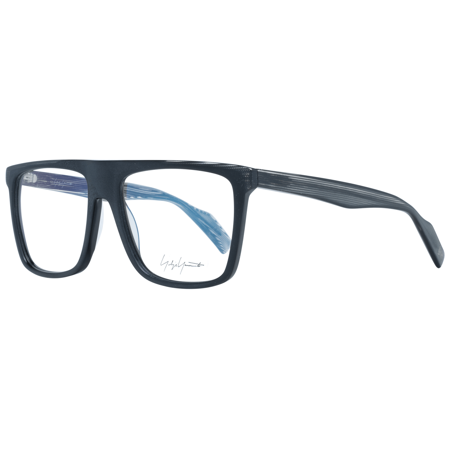 Yohji Yamamoto Black Men’s Optical Frames – Square Full-Rim