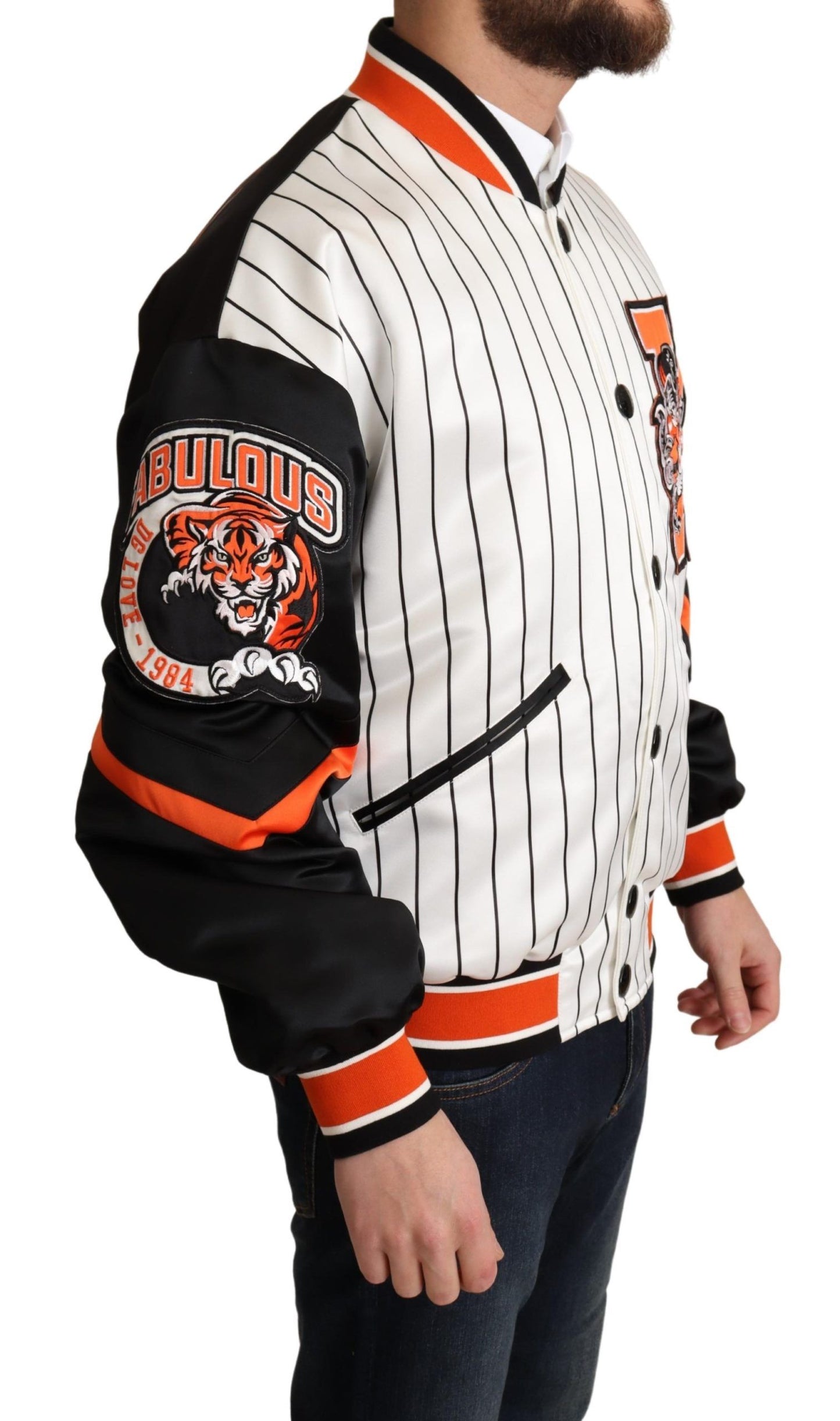 - Regal Lion Bomber Jacket in White