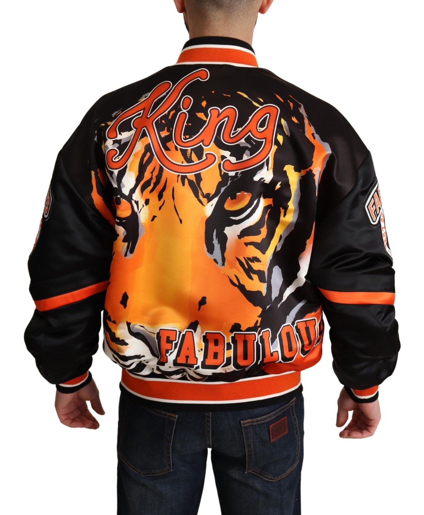 - Regal Lion Bomber Jacket in White