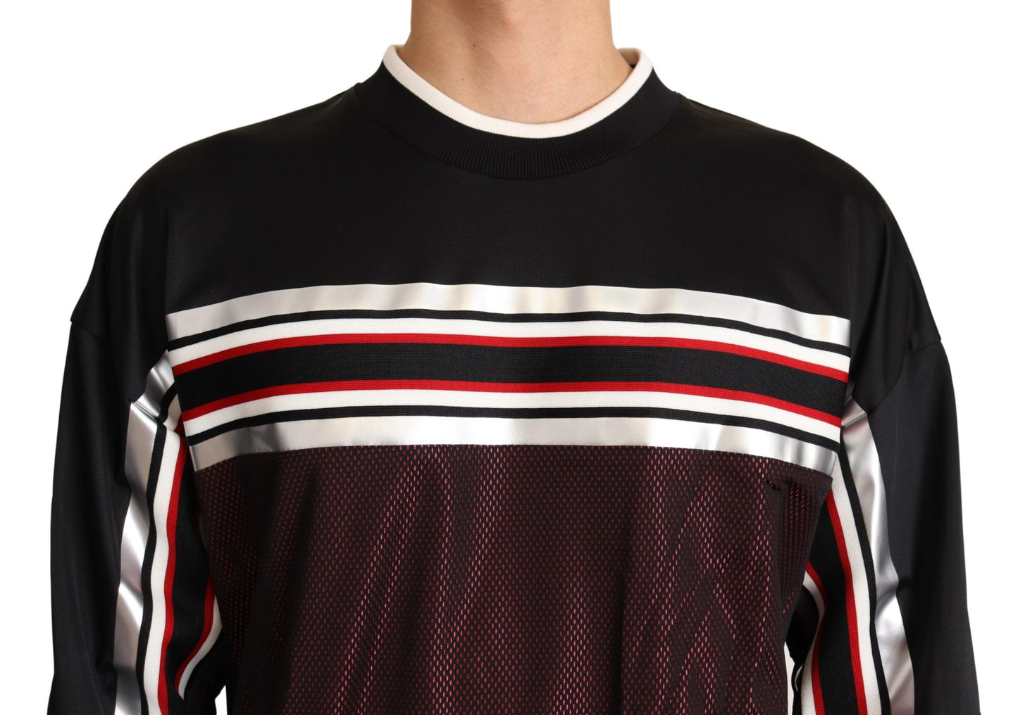 - Elegant Crewneck Pullover Sweater in Black