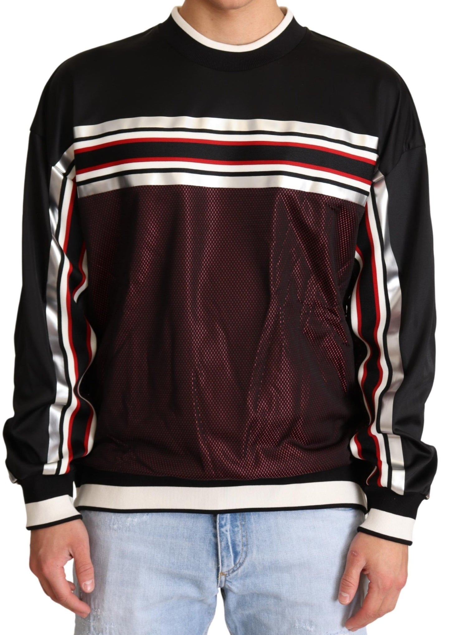 - Elegant Crewneck Pullover Sweater in Black