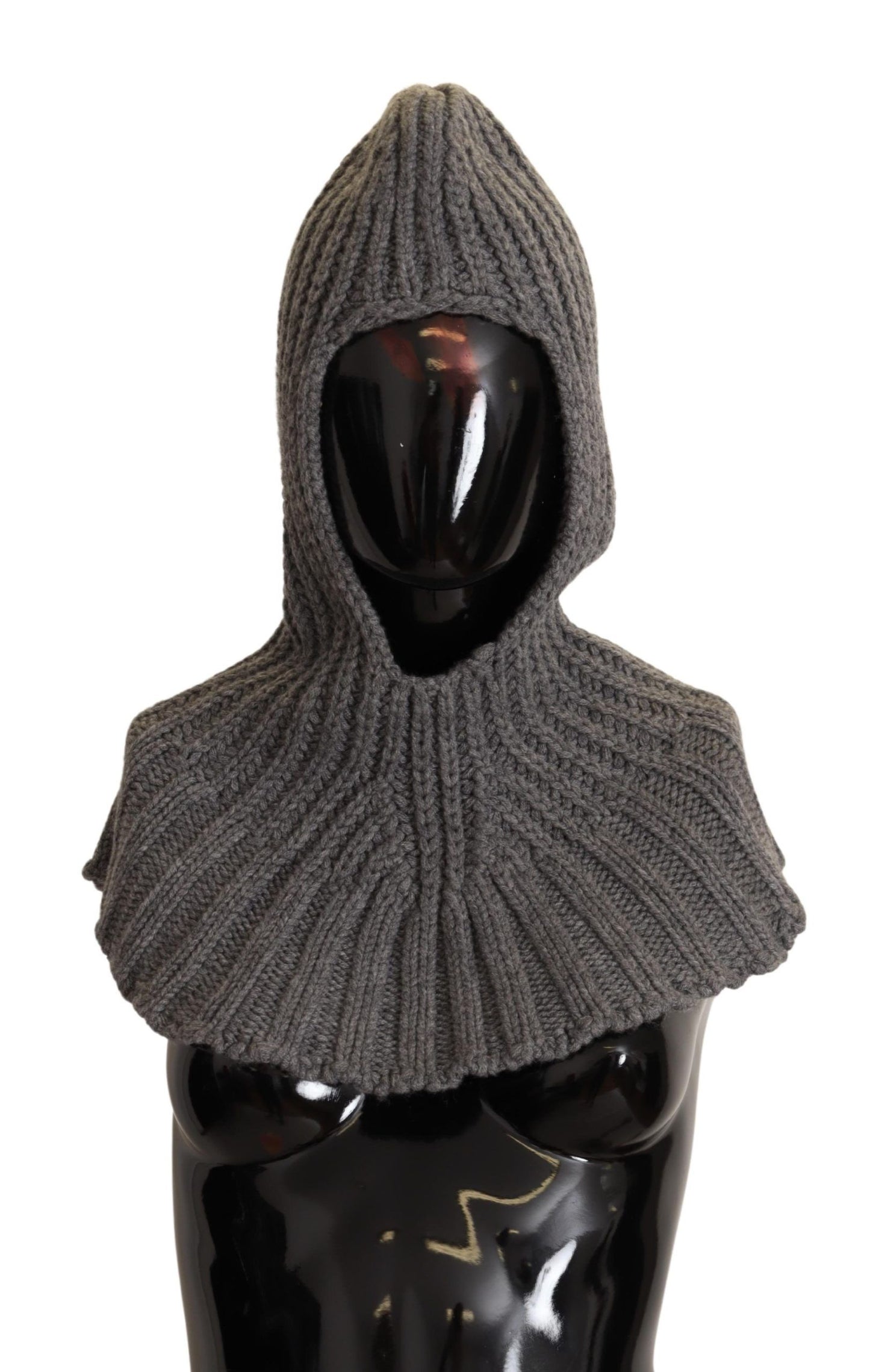 - Elegant Cashmere Hood Scarf in Gray