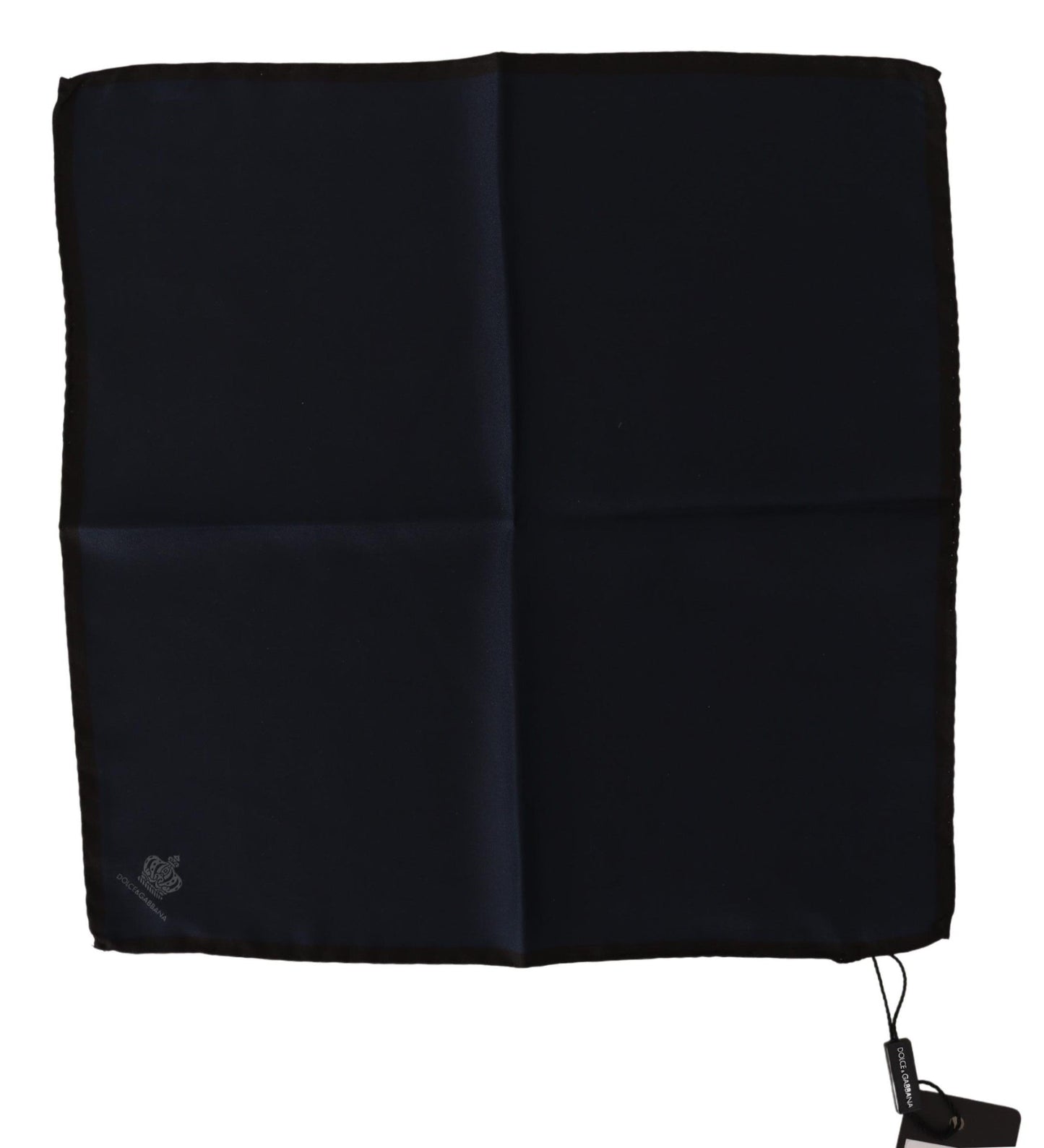 - Elegant Silk Black Pocket Square Handkerchief