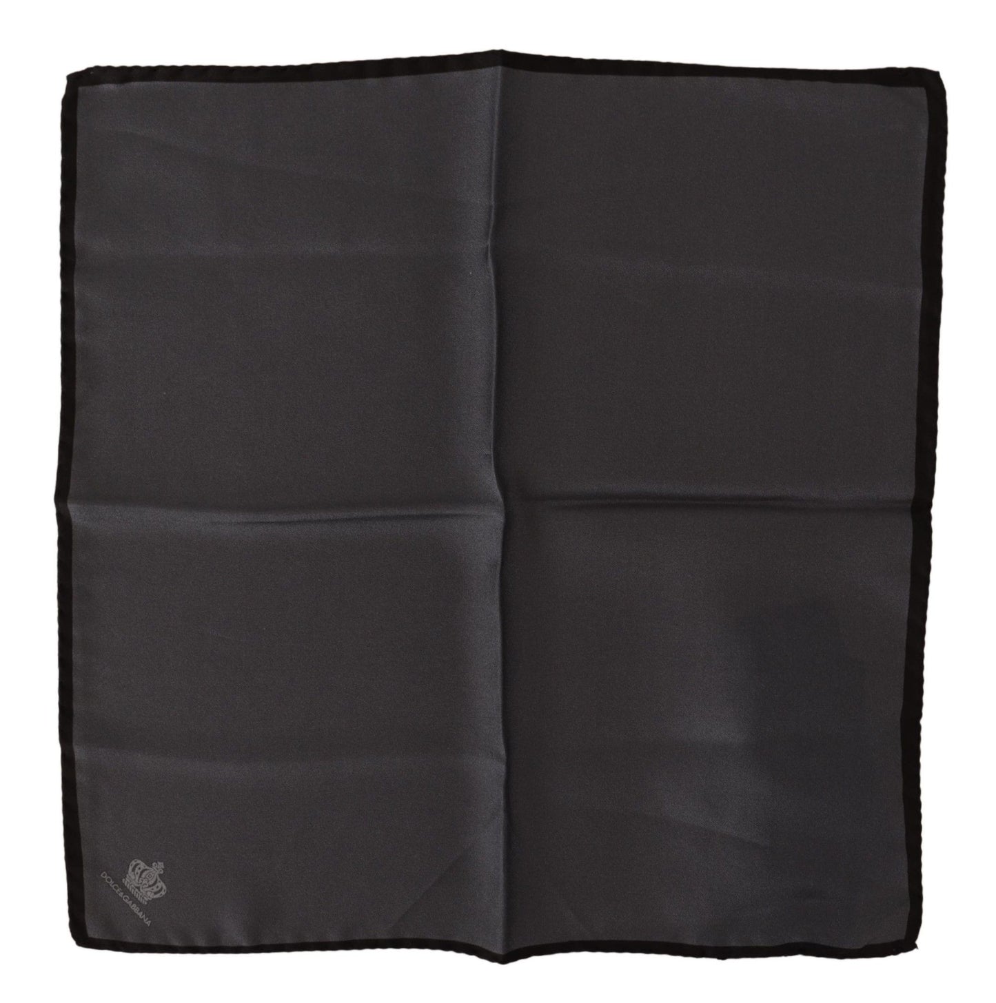 - Elegant Silk Crown Print Handkerchief