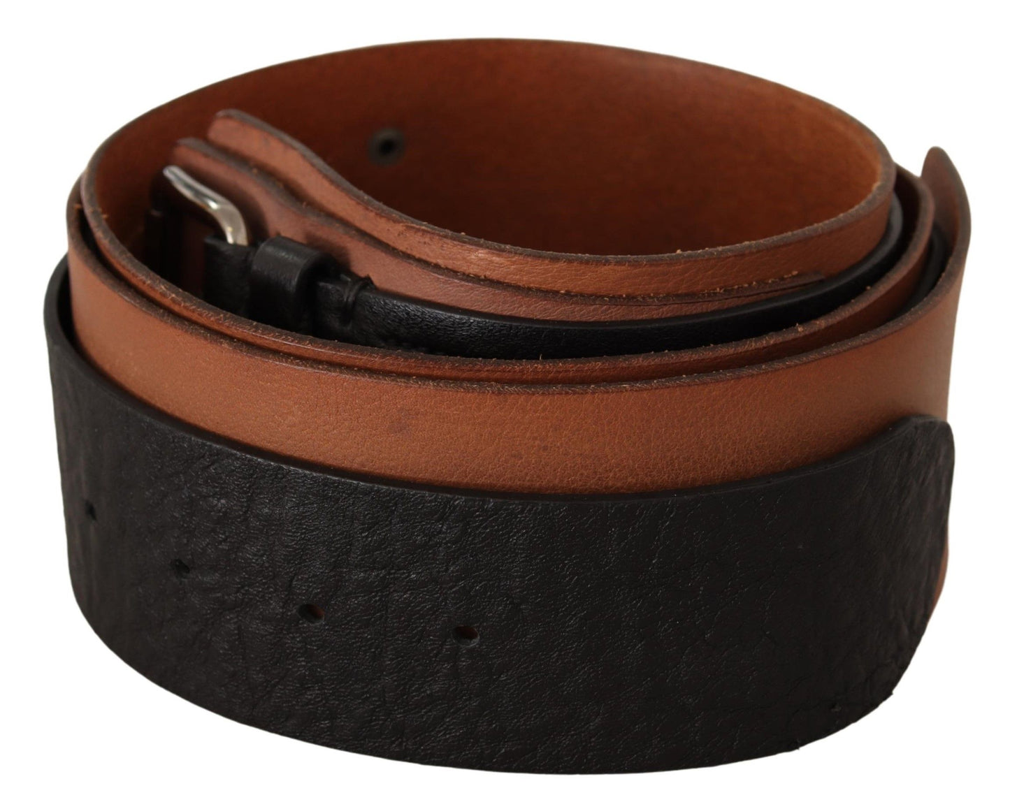 - Elegant Dual-Tone Leather Fashion Belt