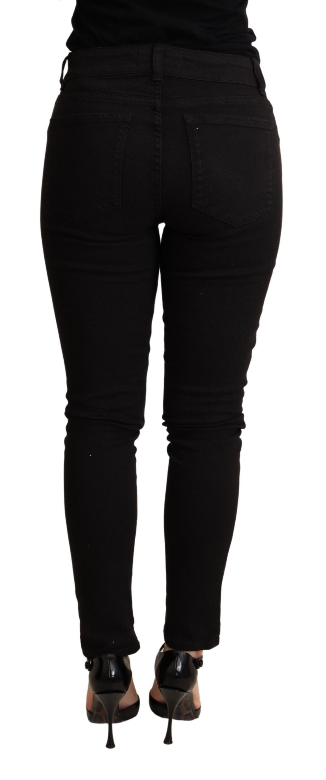 - Elegant Slim Black Skinny Jeans