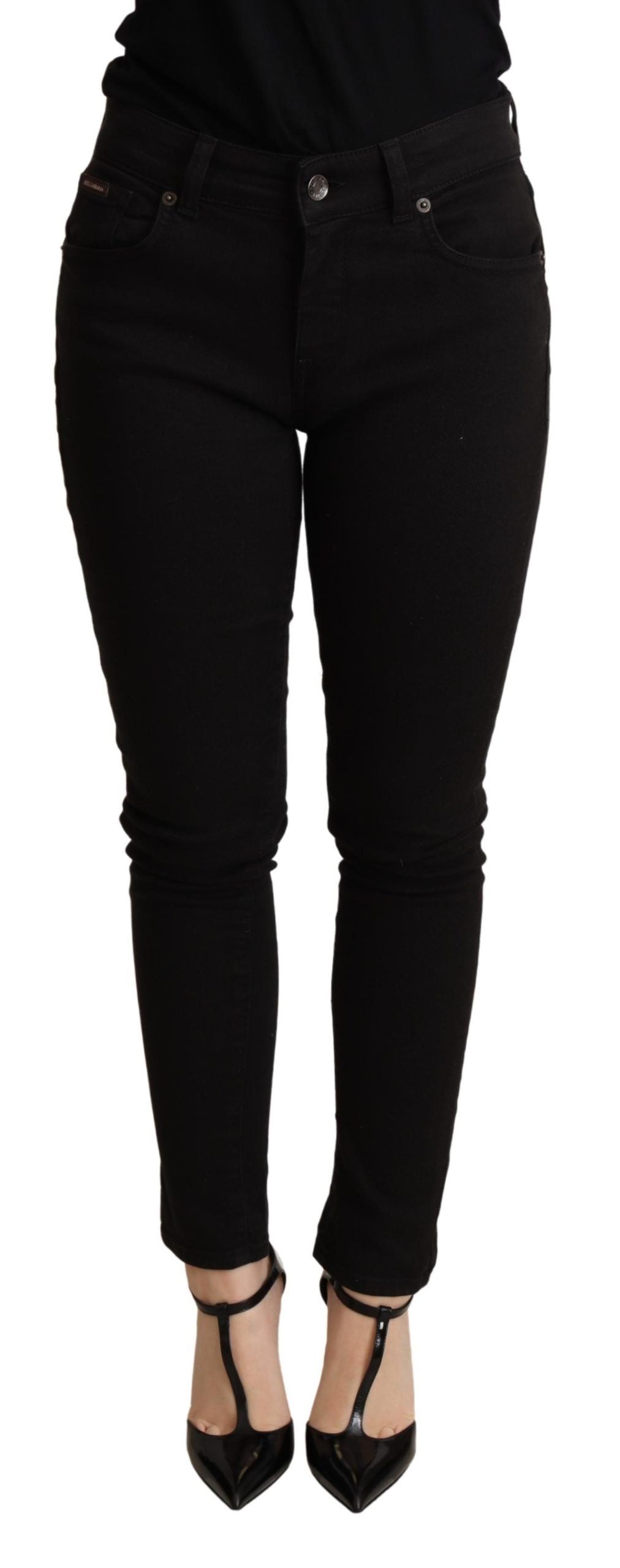 - Elegant Slim Black Skinny Jeans