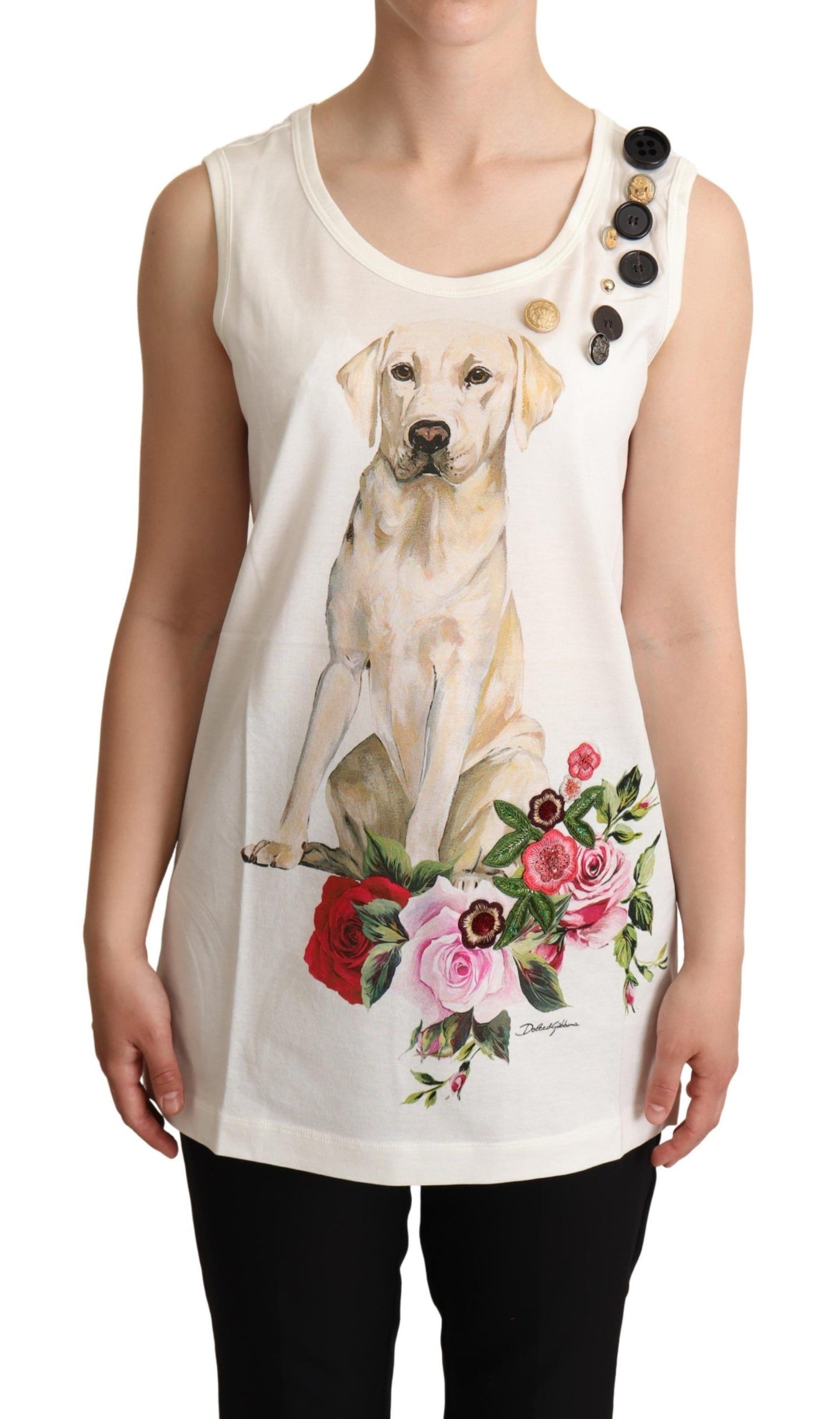 - Chic Canine Floral Sleeveless Tank