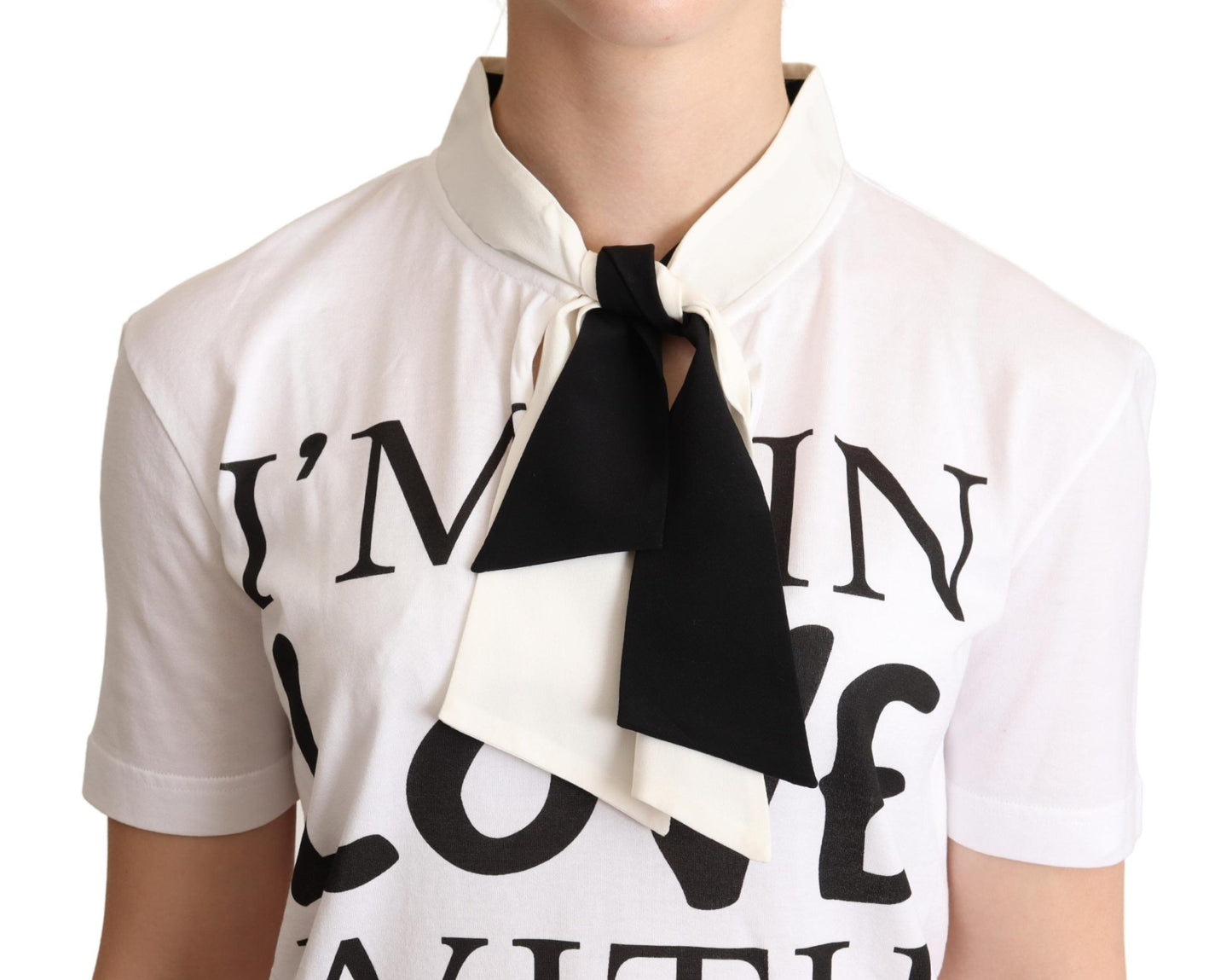 - Chic Love Slogan Silk Cotton Tee