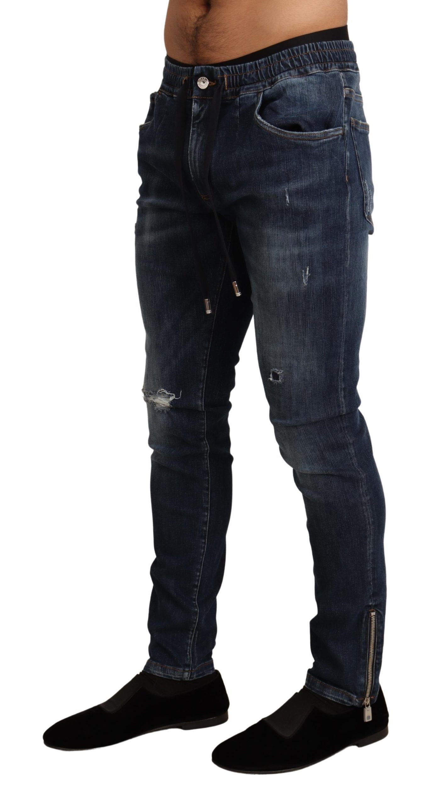 - Elegant Dark Blue Skinny Jeans