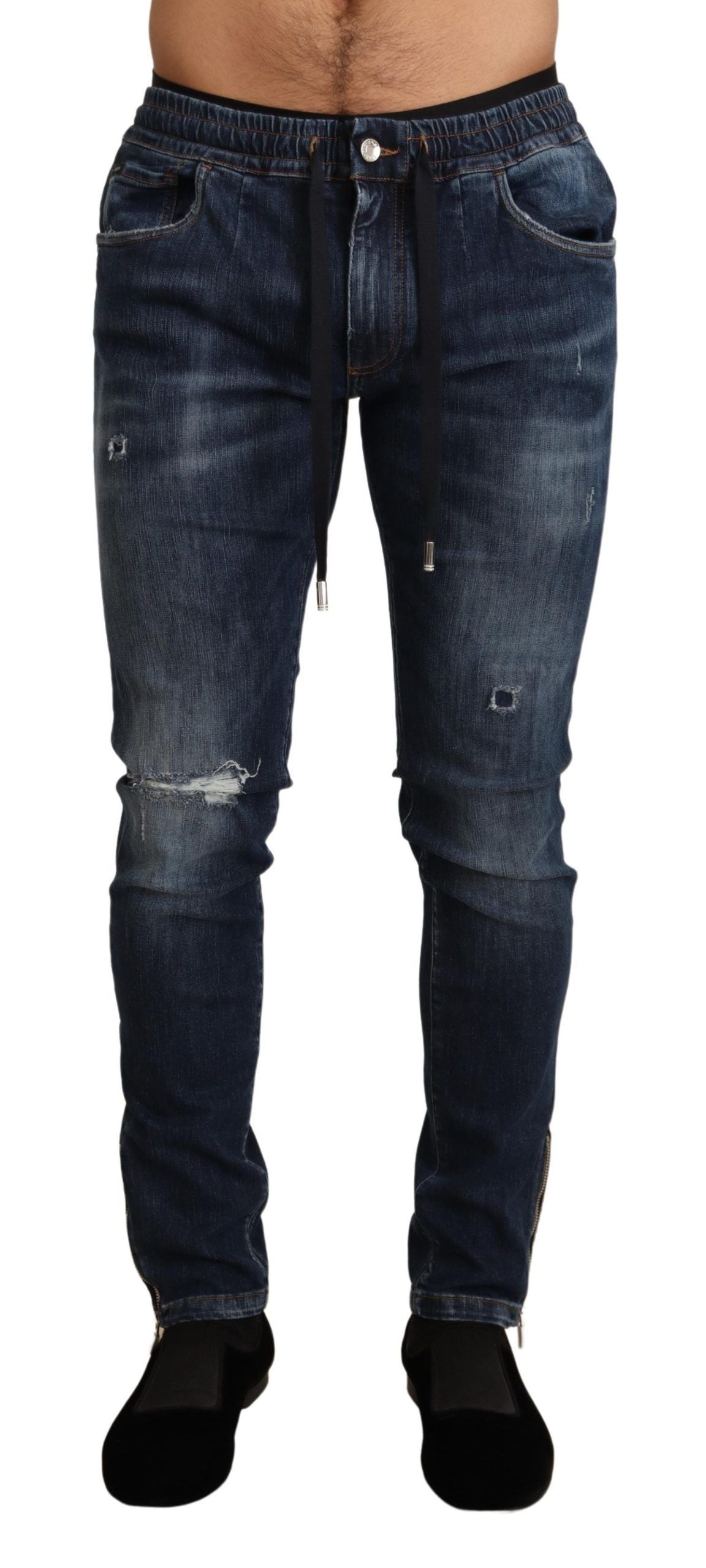- Elegant Dark Blue Skinny Jeans