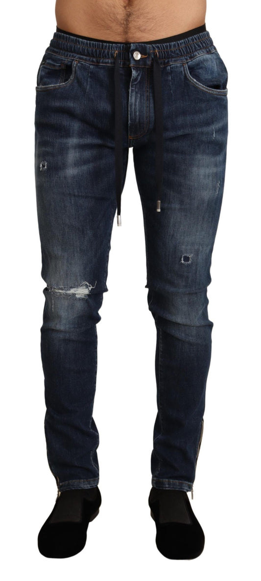 - Elegant Dark Blue Skinny Jeans