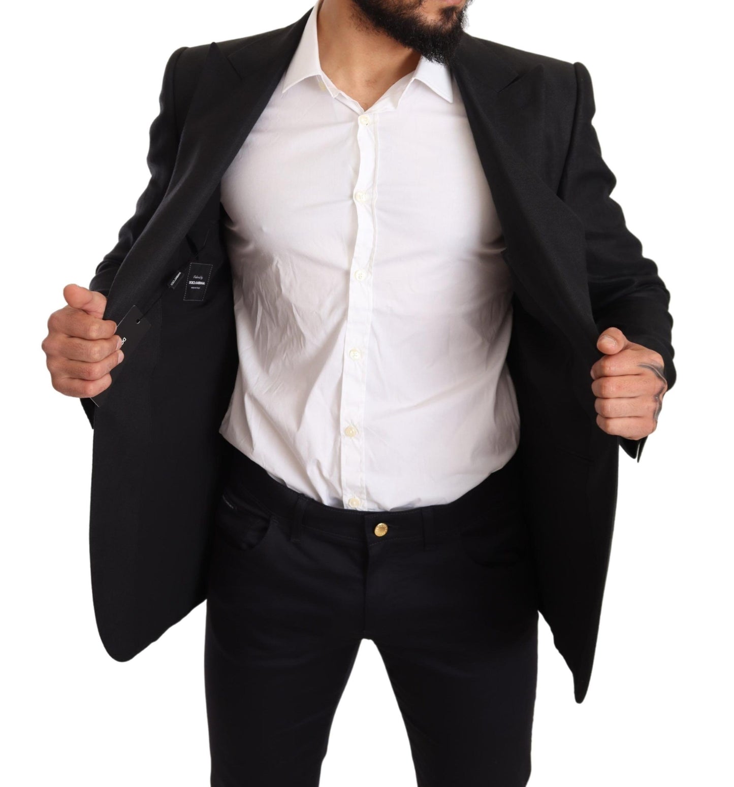 - Elegant Slim Fit Black Linen Blazer