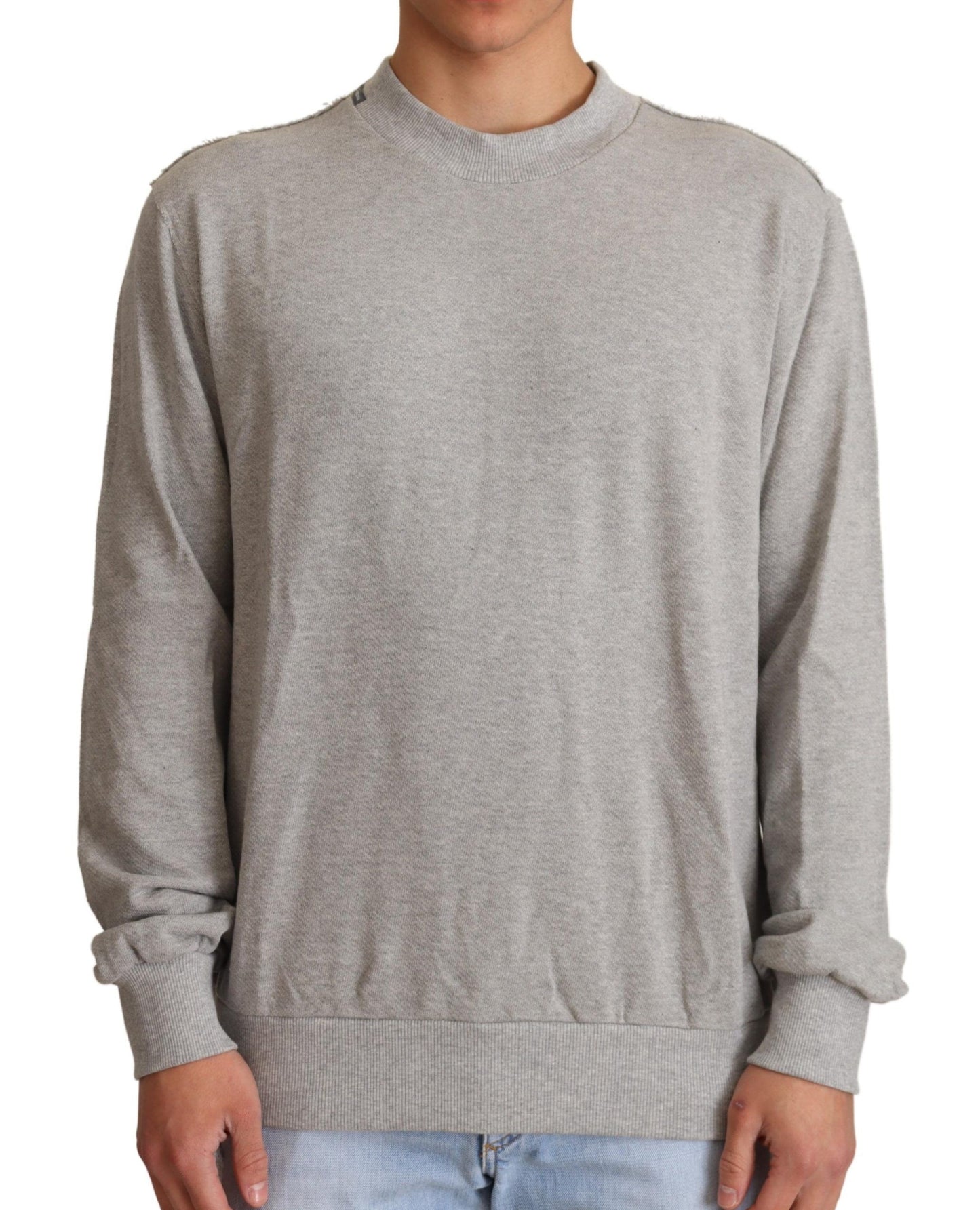 - Sophisticated Gray Crewneck Sweater